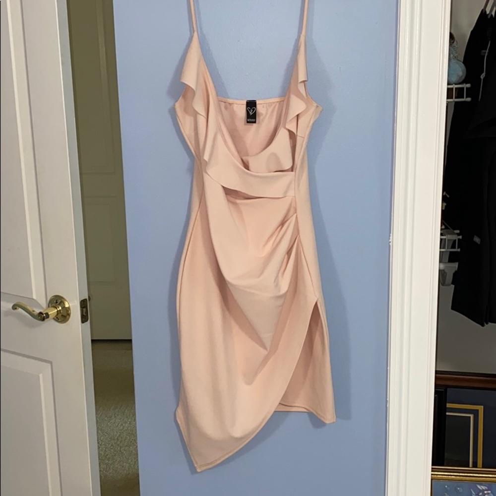 light pink dress